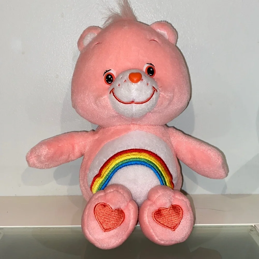 Vintage 2002 Care Bears, Plush-Cheer Bear, Wish Bear, Bedtime Bear-Lot of 3 - Picture 2 of 11